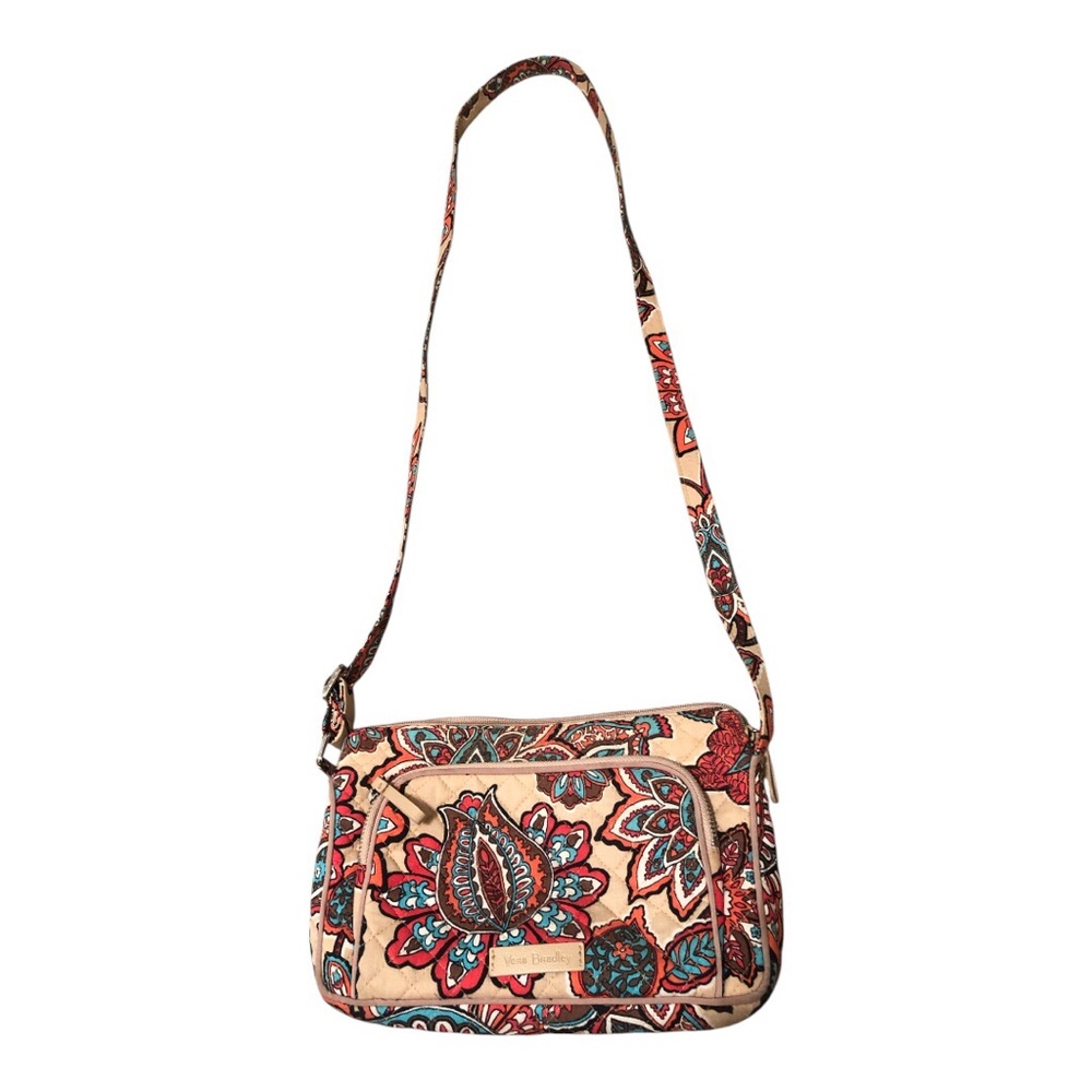 Vera Bradley Desert Floral Orange and Tan Quilted Purse